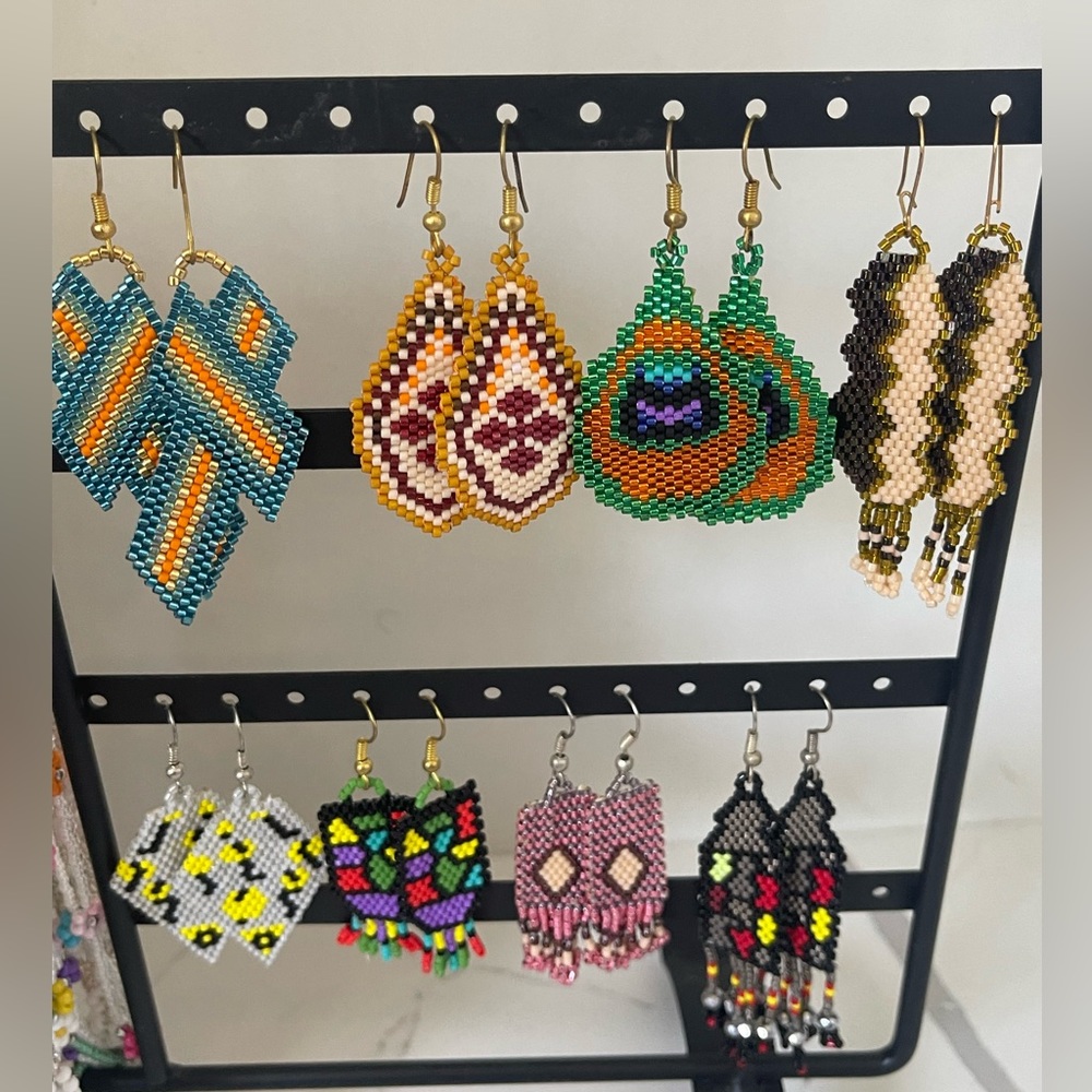 Miyuki earrings from kybelehandmade